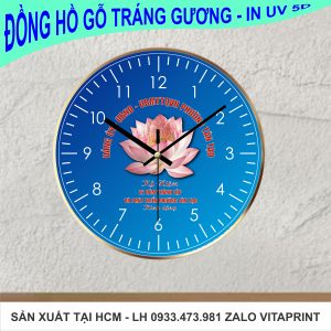 Đồng hồ trang gương in Đại hội đại biểu tân tạo