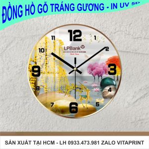 Đồng hồ trang gương in Ngân hàng LPBank