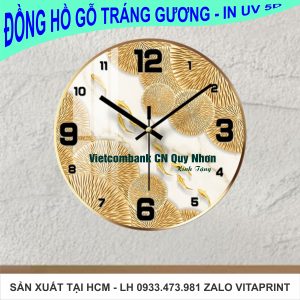 Đồng hồ trang gương in Ngân hàng viêtcombank
